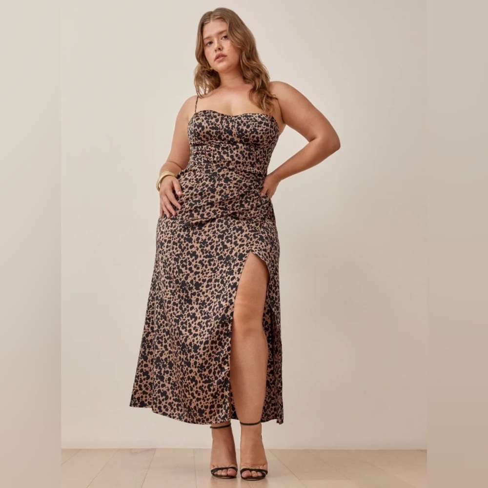 Reformation Marguerite Silk Dress Size 6 Blitz